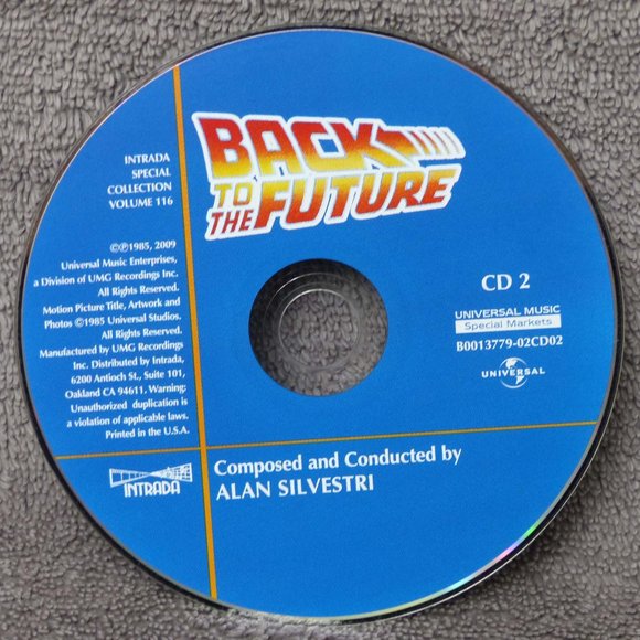 Back To The Future 2 CD Original Movie Soundtrack Alan Silvestri Intrada Special - Picture 10 of 14